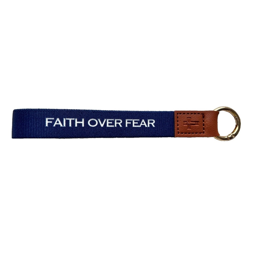 Keyring Faith Over Fear Keychain Inspirational Religious Collectible Accessory